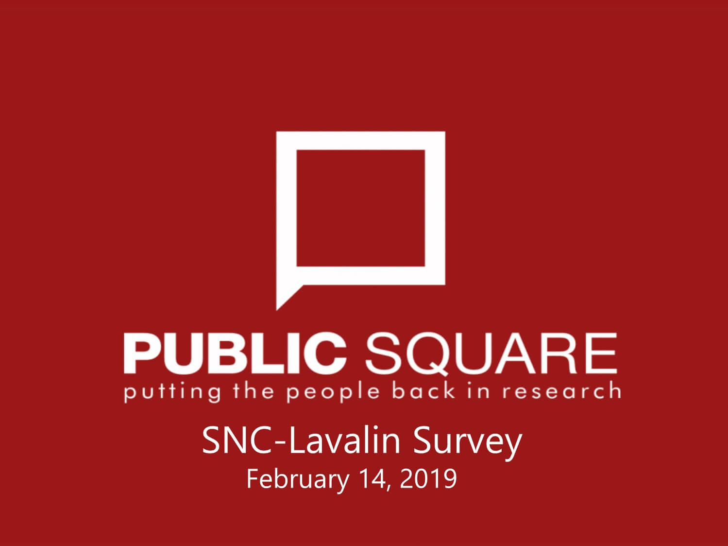 SNC-Lavalin Survey